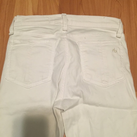 Rag & Bone white distressed zipper capri jeans - Picture 10 of 10